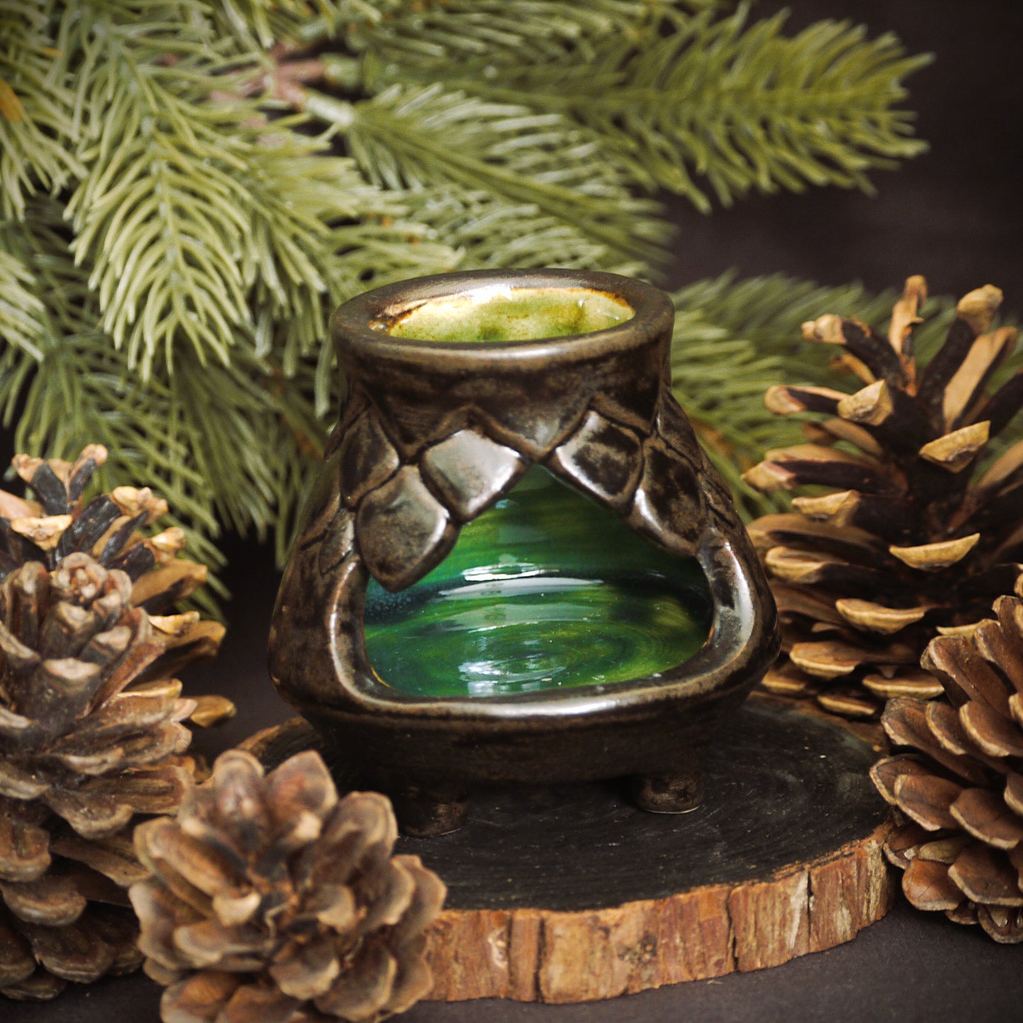 Mini Footed Chiminea/Tealight Holder