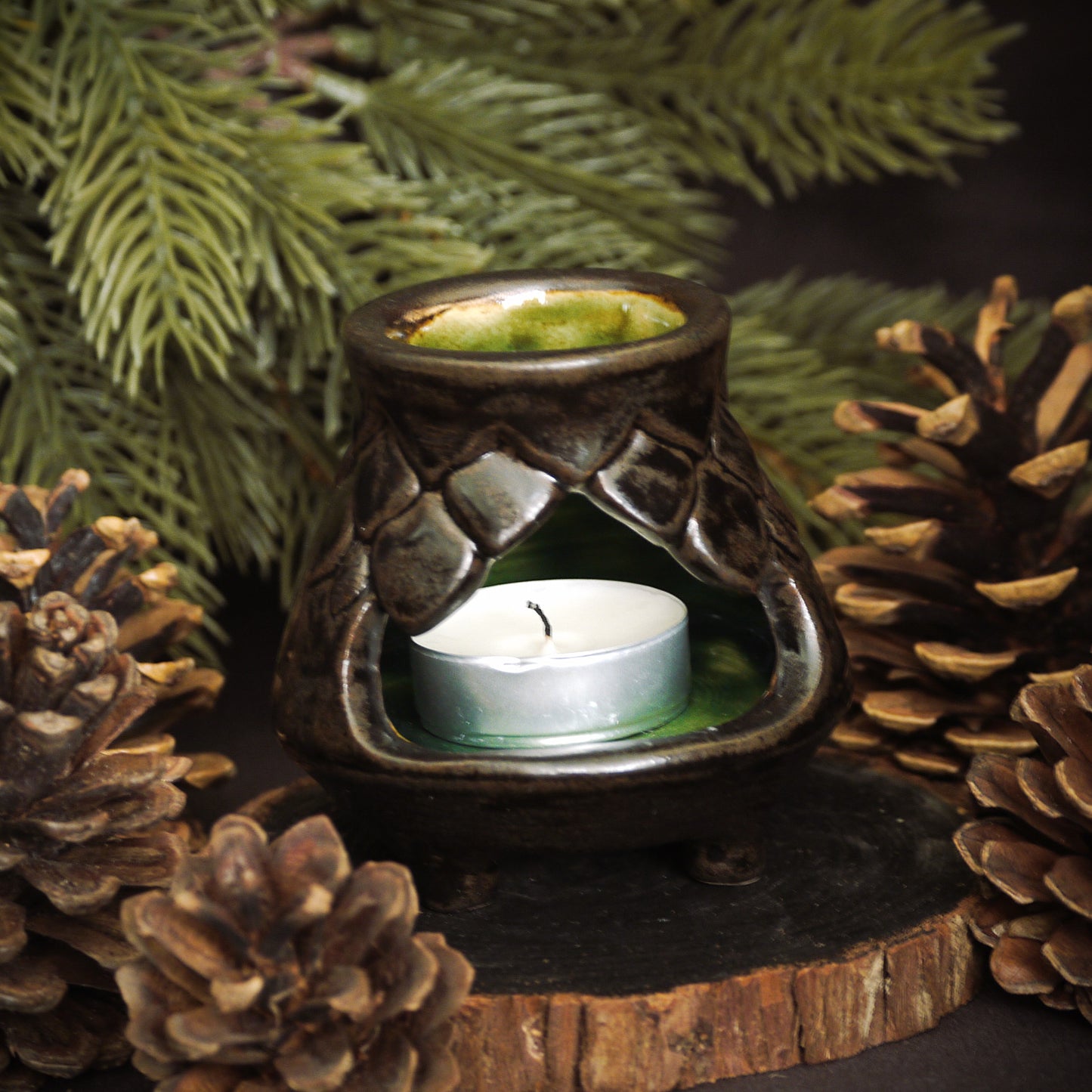 Mini Footed Chiminea/Tealight Holder