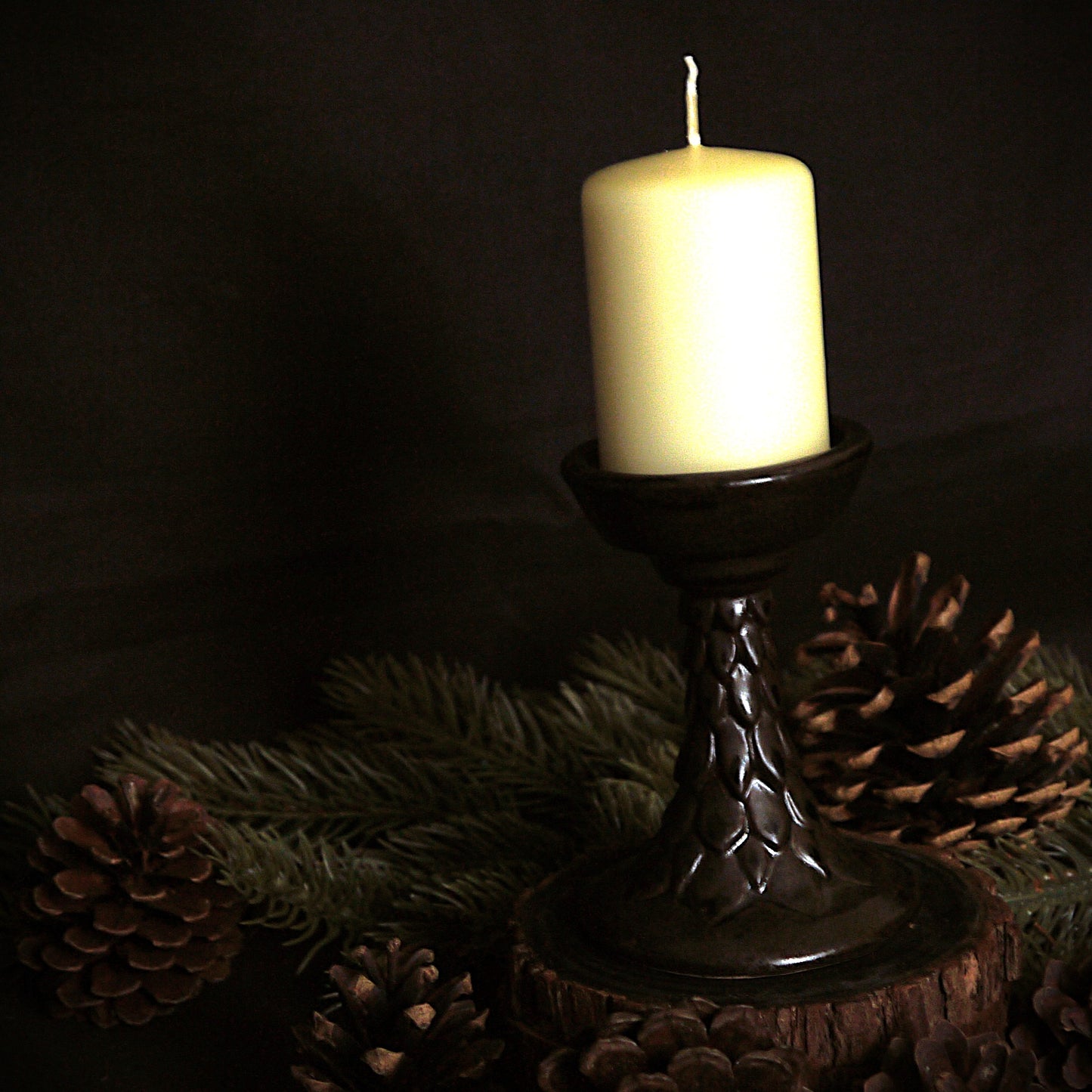 Dragon Scale Ceramic Candle holder