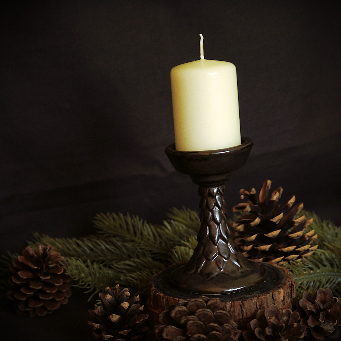 Dragon Scale Ceramic Candle holder